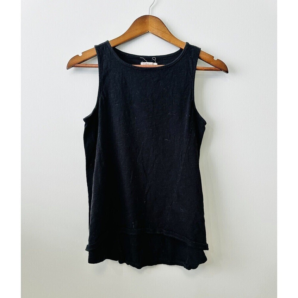 Madewell Black Halter Tank Size XS Closet Staple Wide Strap Classic Casual